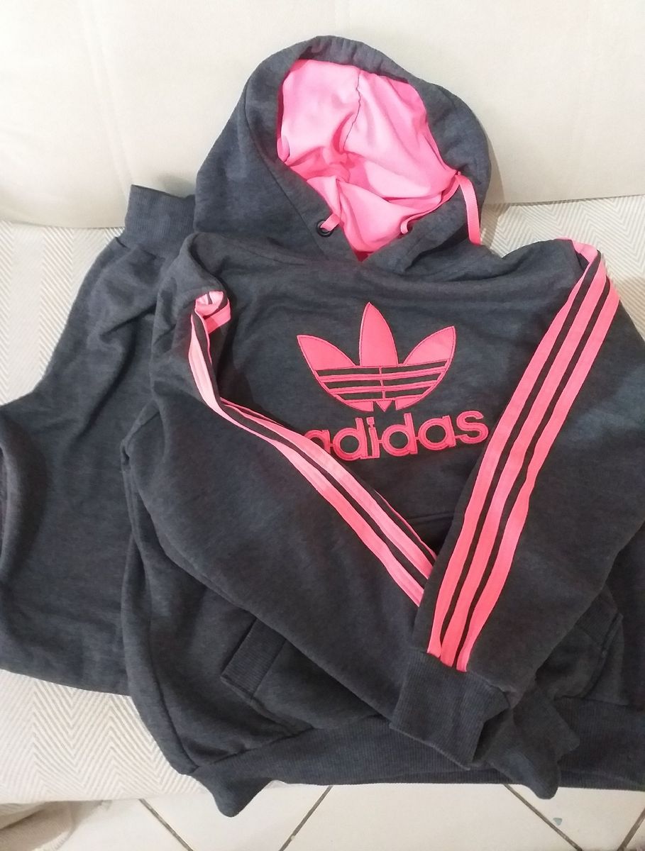 agasalho moletom adidas feminino