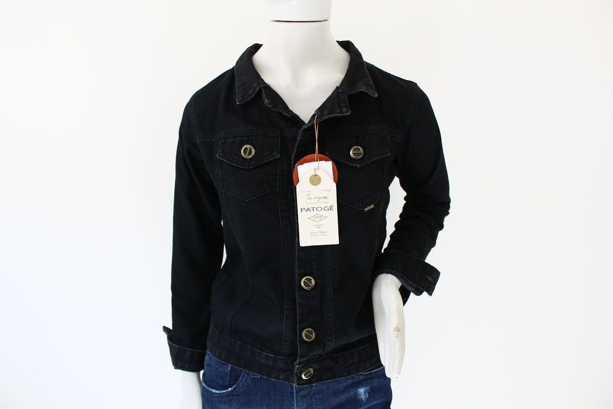 jaqueta jeans feminina patoge