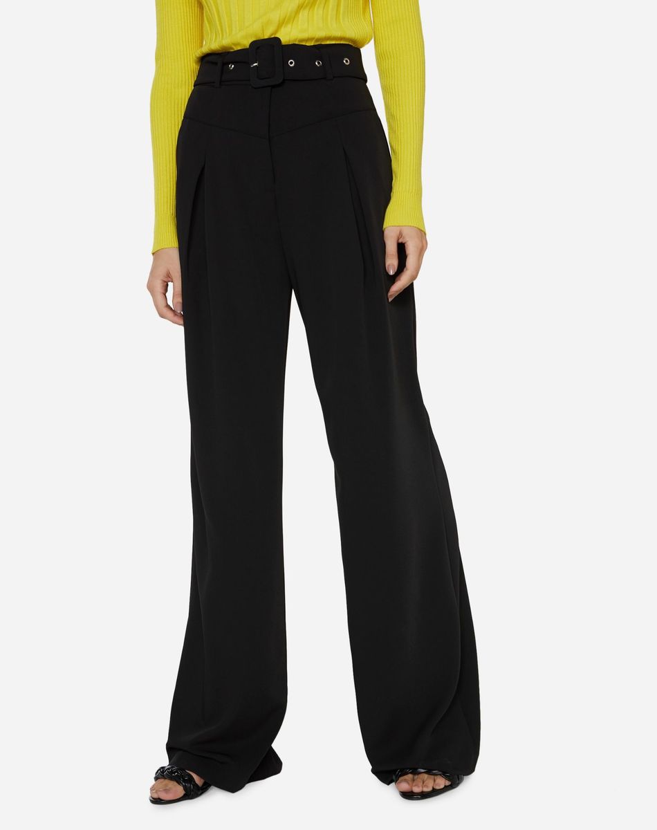 calça pantalona alfaiataria feminina