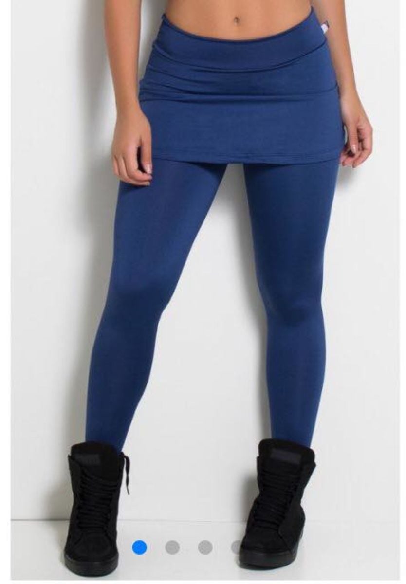 calça de malhar feminina com saia