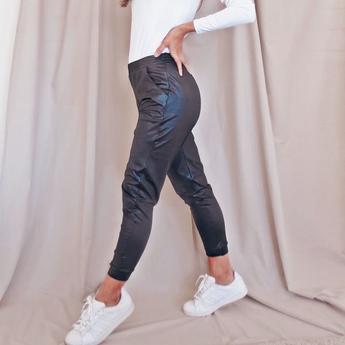 calça jogger feminina cirre