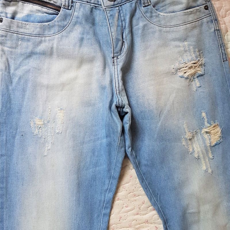 calça boyfriend feminina hering