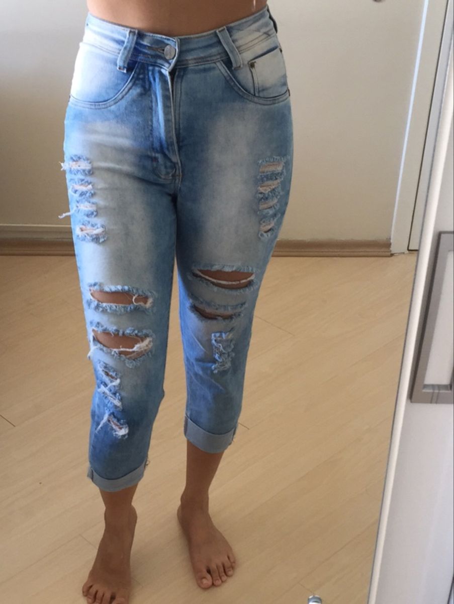 calça blue denim feminina