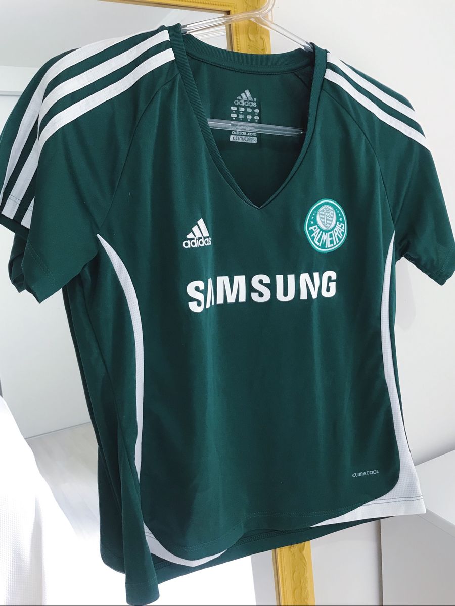 camiseta baby look feminina adidas