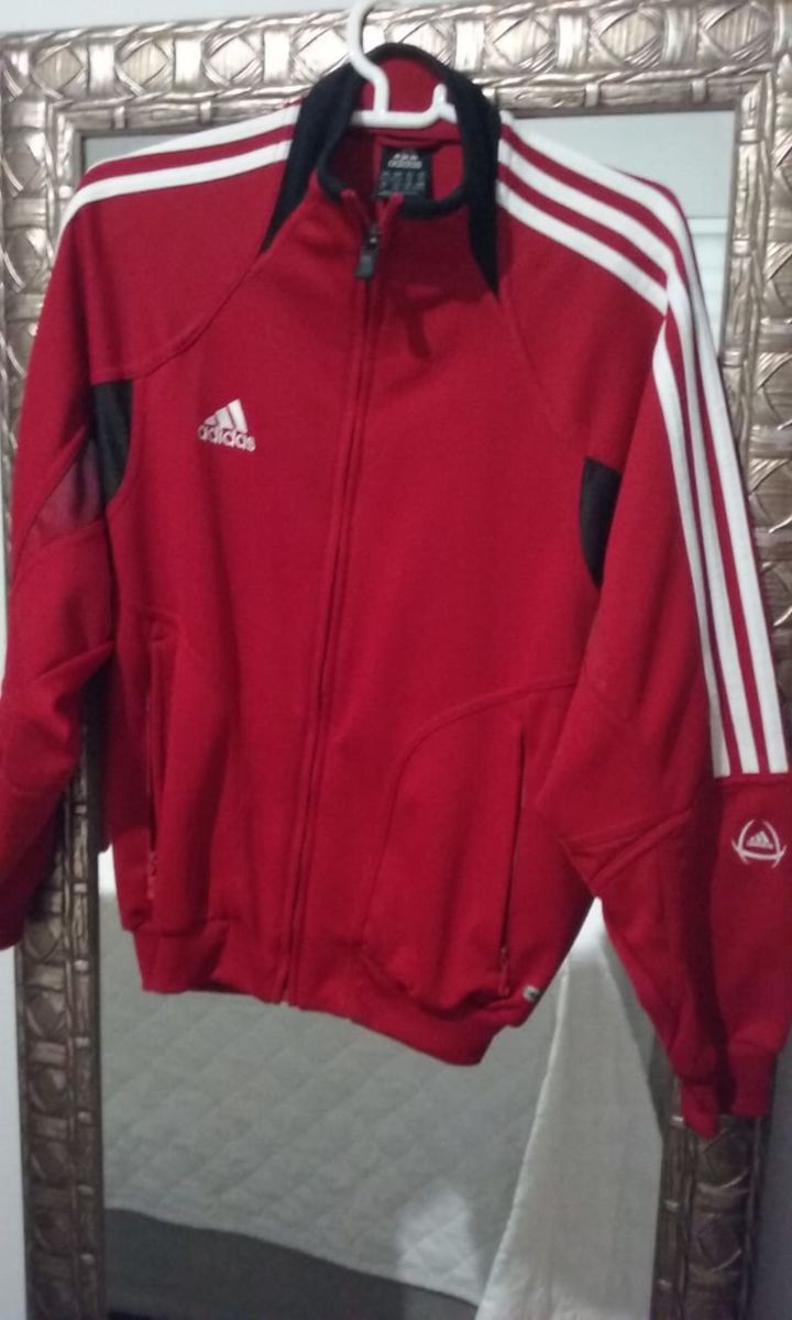 blusa de frio adidas vermelha