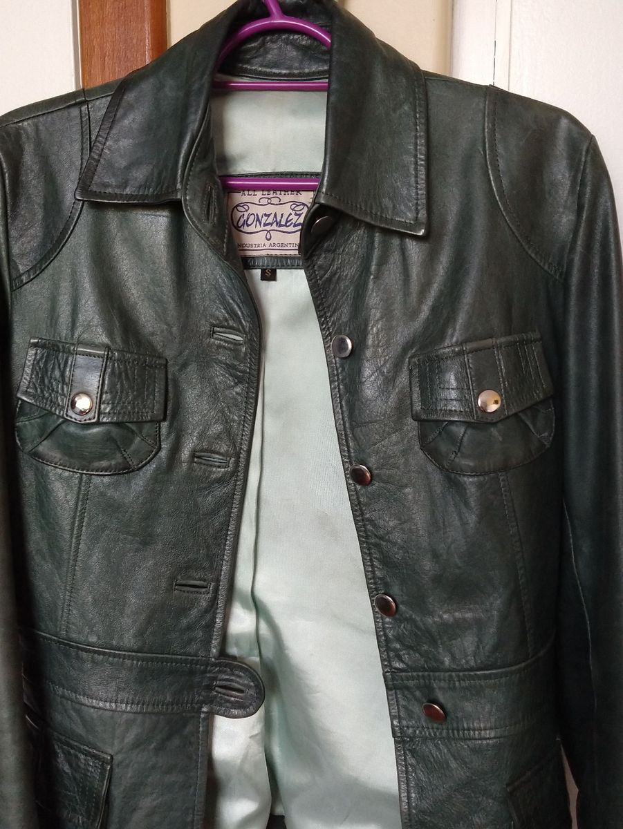 jaqueta de couro argentino