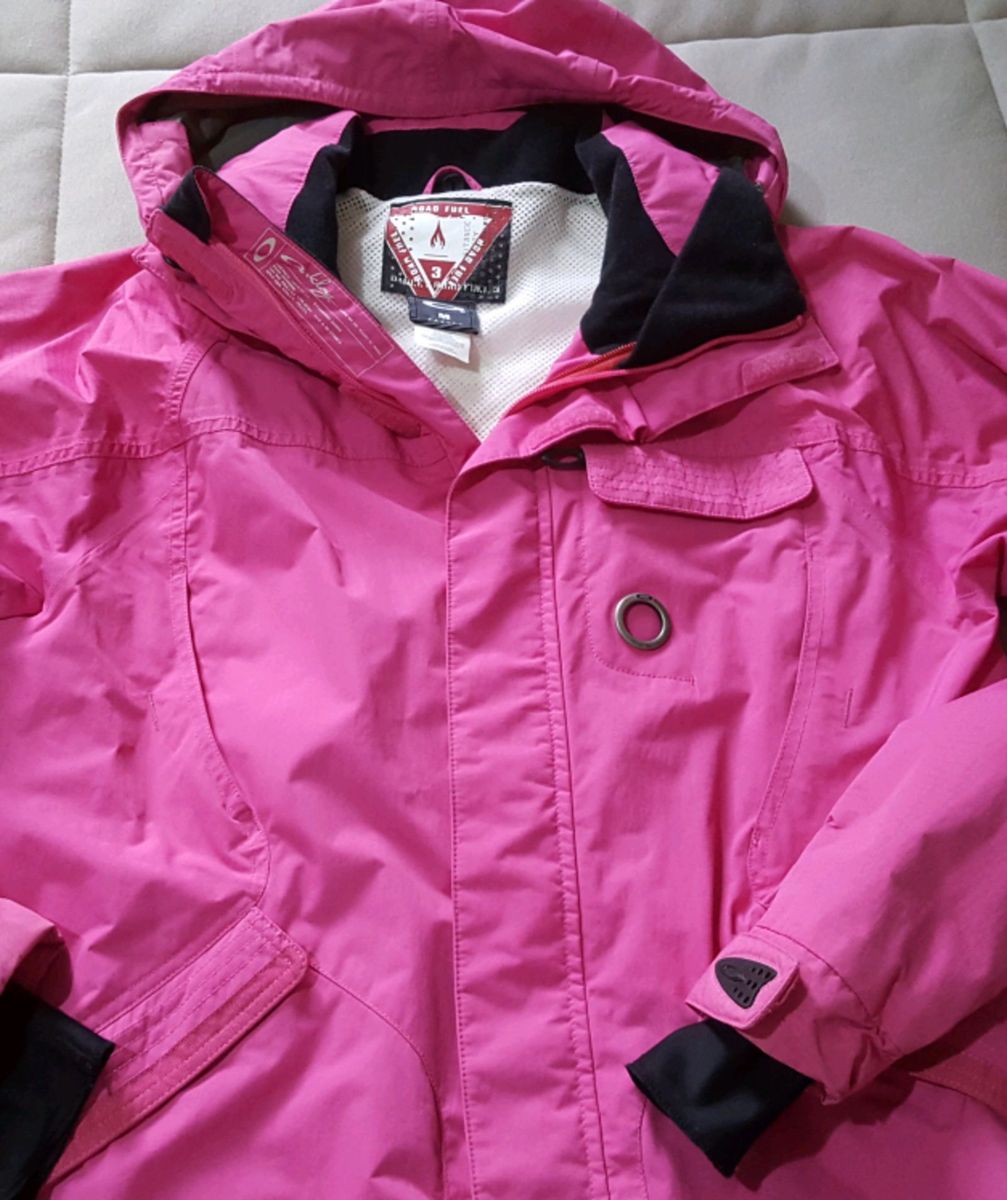 jaqueta corta vento adidas feminina rosa preta impermeável