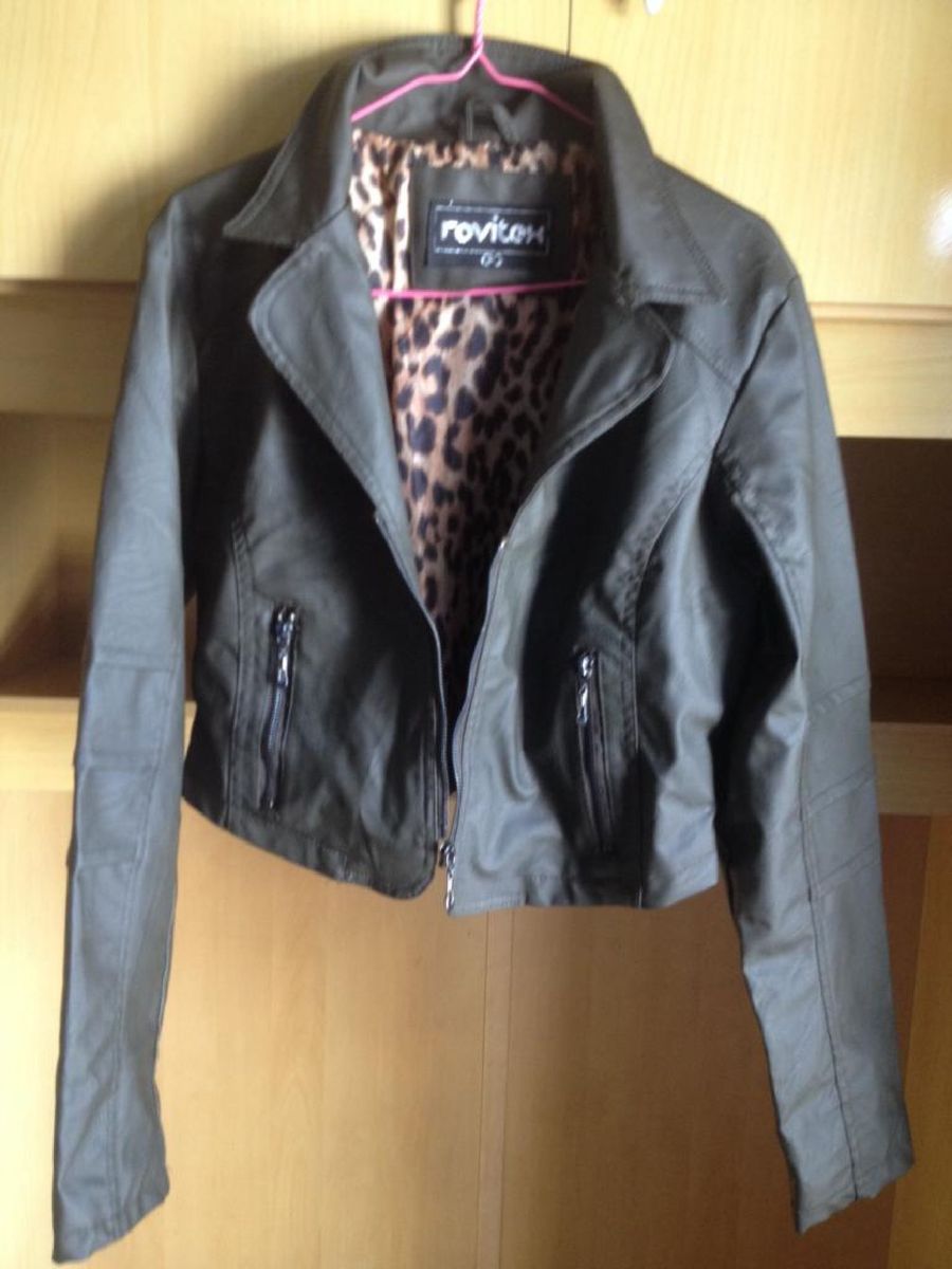 jaqueta de couro masculina rovitex