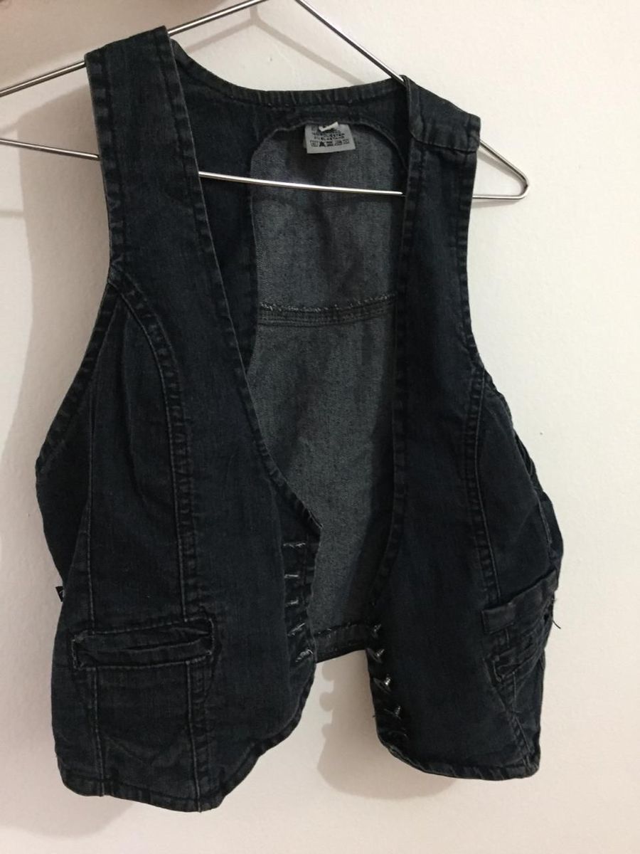 colete de jeans feminino