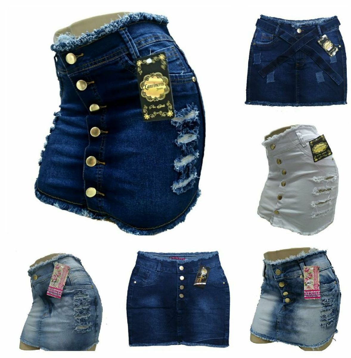 saias femininas jeans