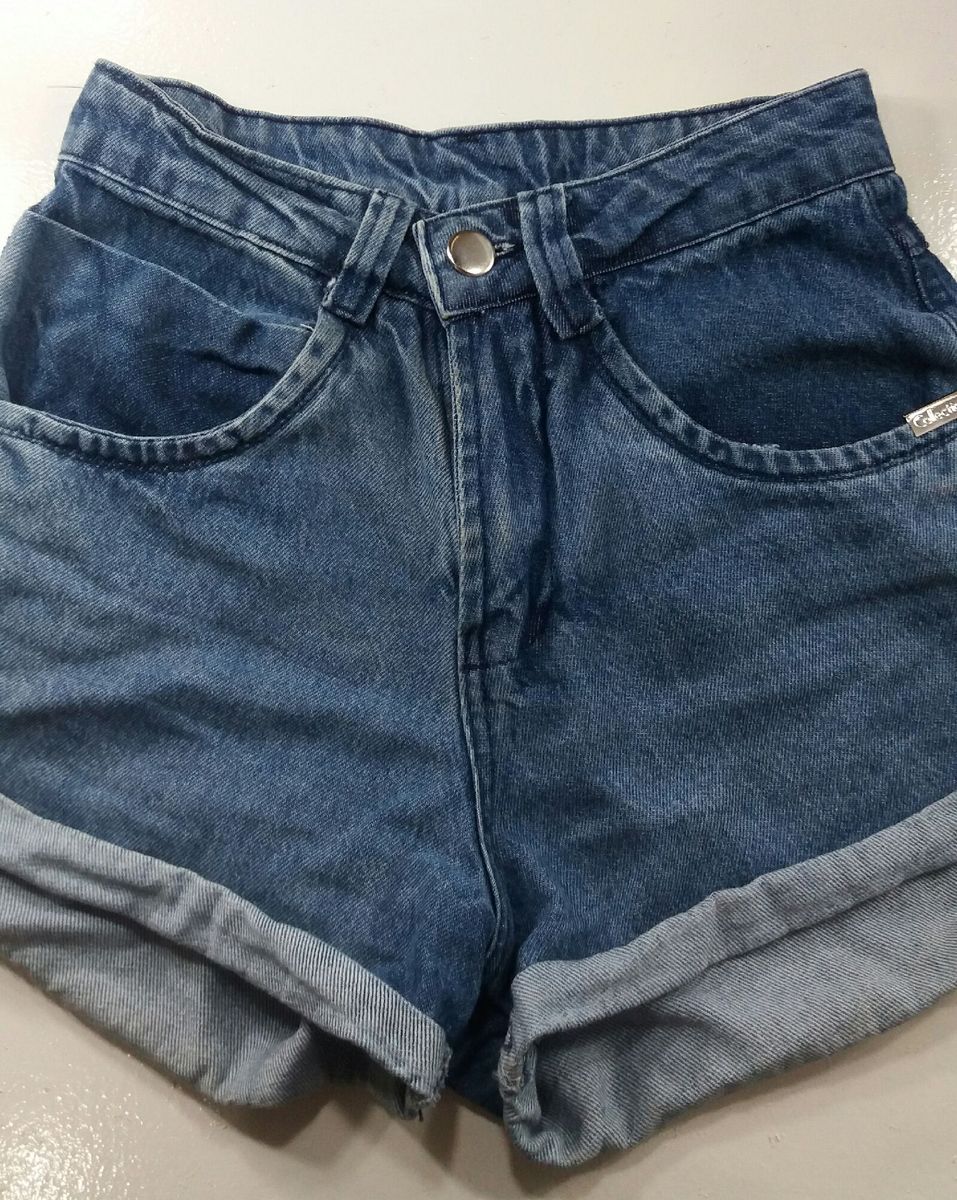 short jeans de cós alto