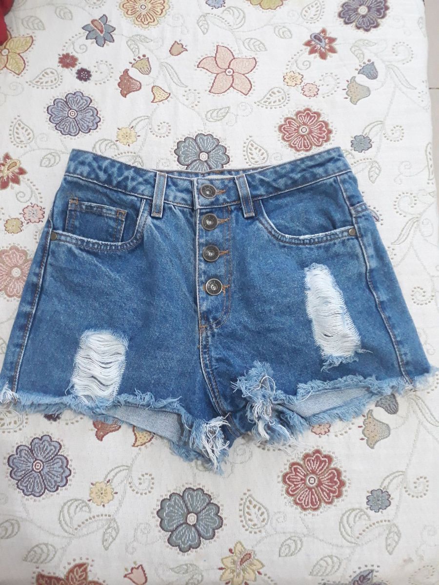 short jeans cintura alta riachuelo