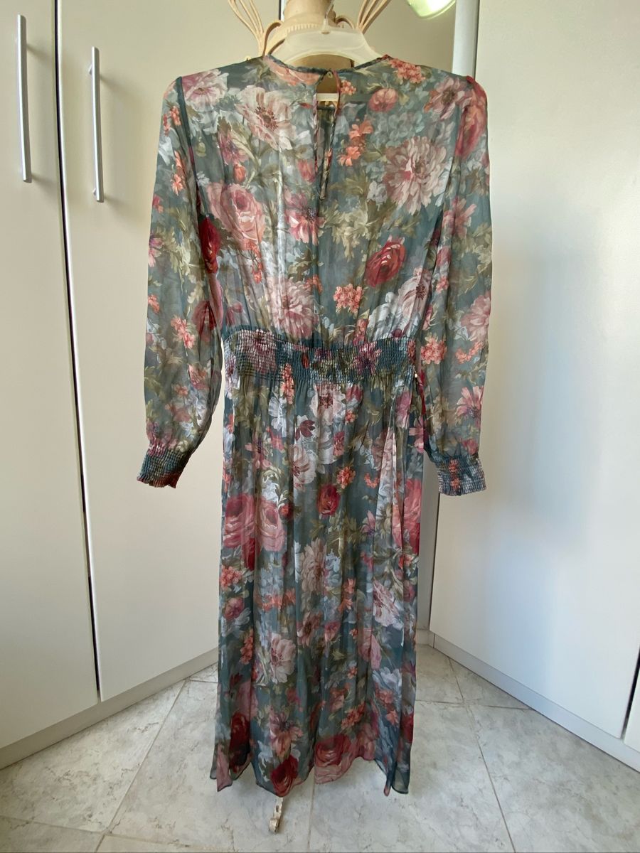 Vestido Floral Midi Zara | Vestido 