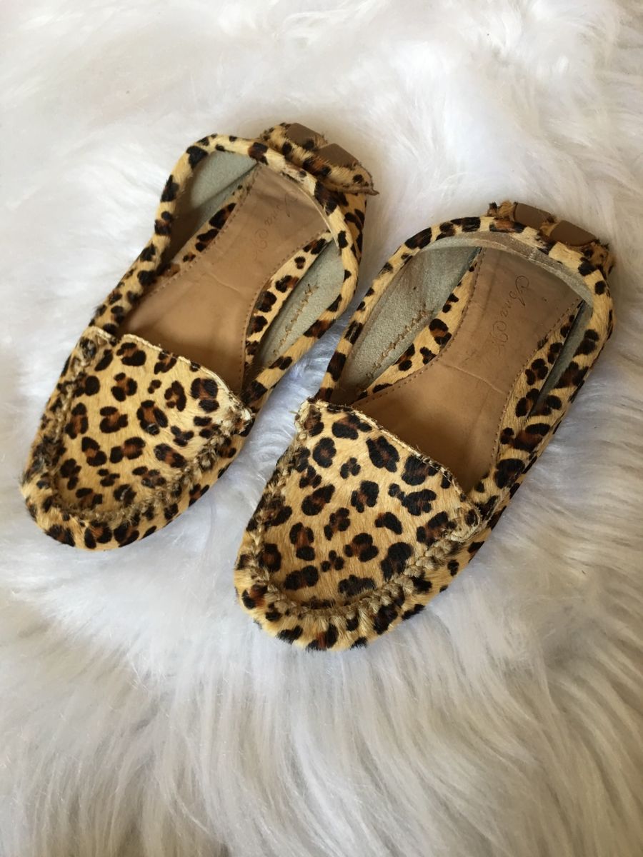mocassim feminino animal print