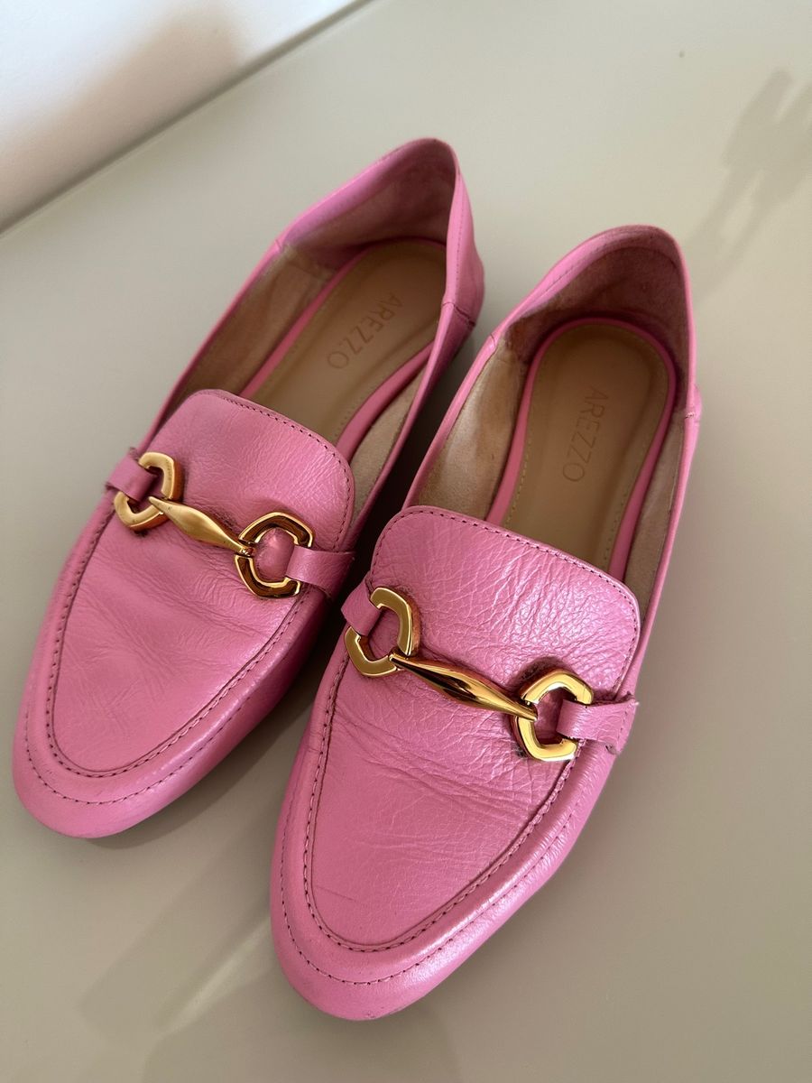 Mocassim Arezzo Pink Sapato Feminino Arezzo Usado 90703547 enjoei