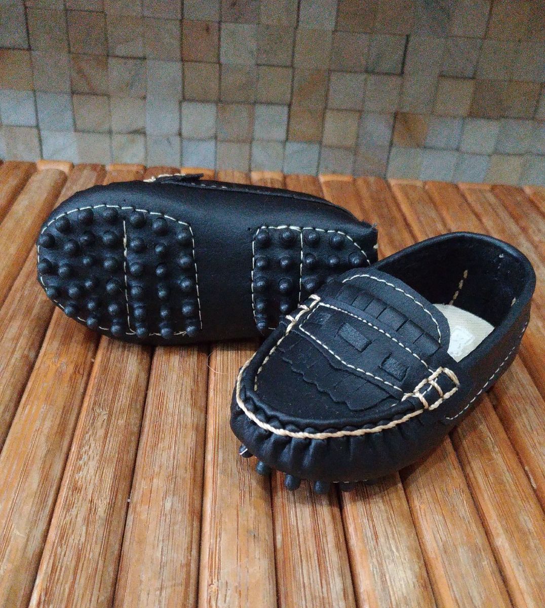 mocassim preto bebe