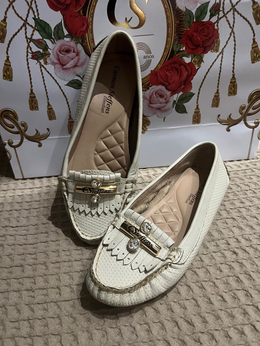 Mocassim feminino hot sale carmen steffens