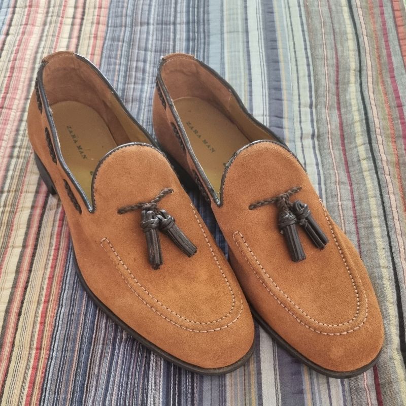 Sapato Mocassim Zara Sapatos Homem Zara Sapato Masculino Em Couro