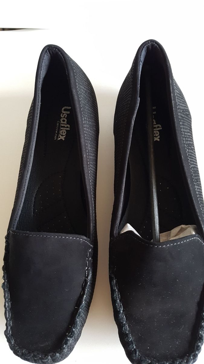 usaflex mocassim preto
