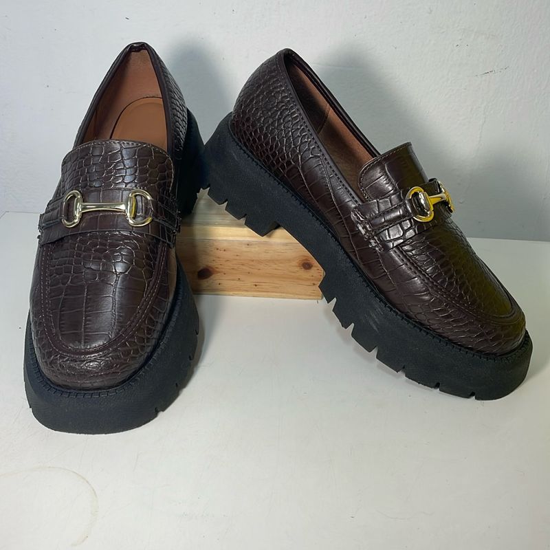 Mocassim Vizzano Mocassim Croco Loafer Mocassim Feminino Vizzano