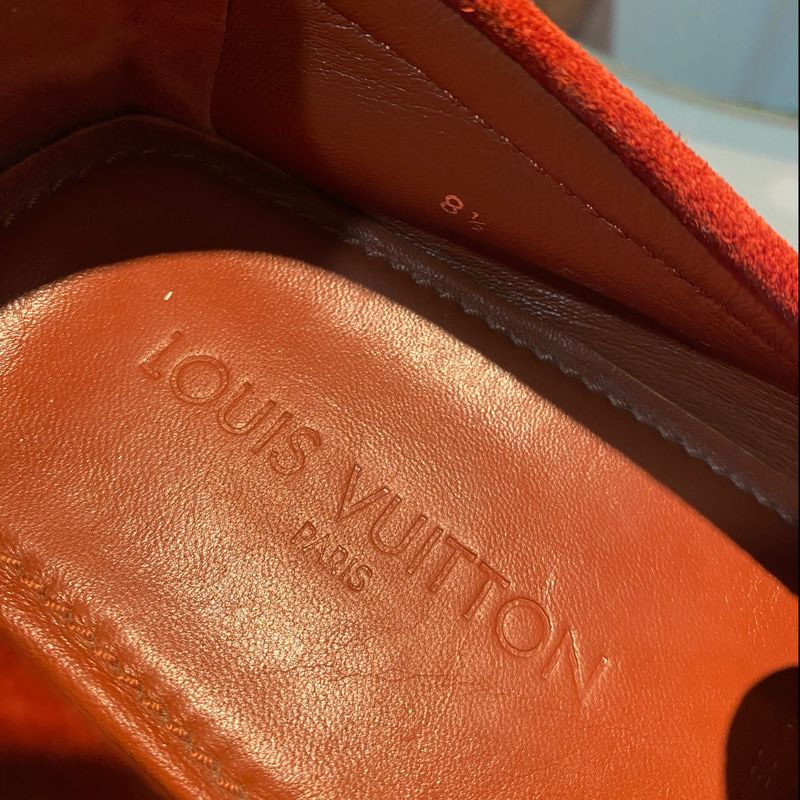 Mocassim Louis Vuitton Couro Vermelho