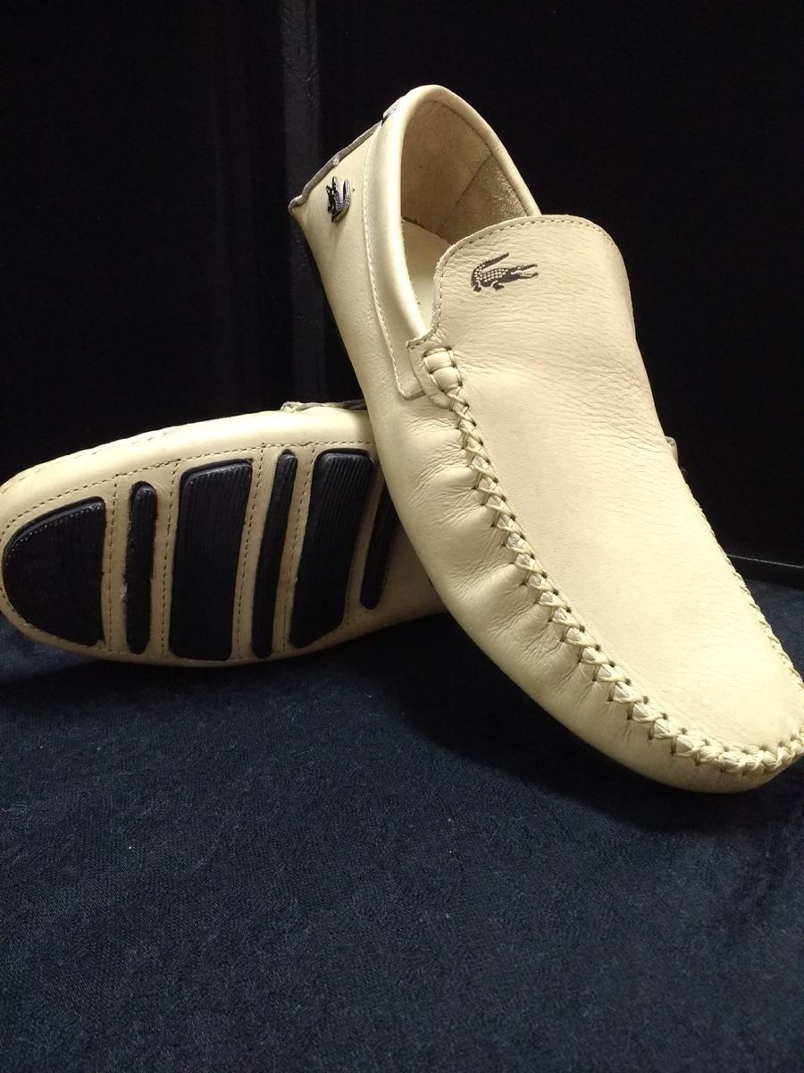 sapato branco lacoste