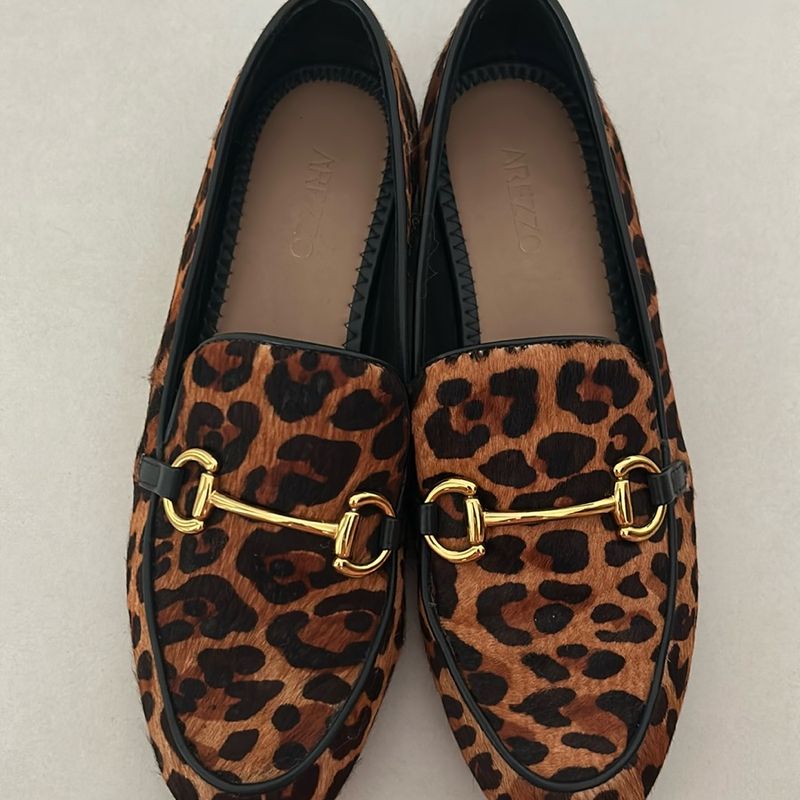 Mocassim Onça Arezzo Sapato Feminino Arezzo Usado 93804126 enjoei