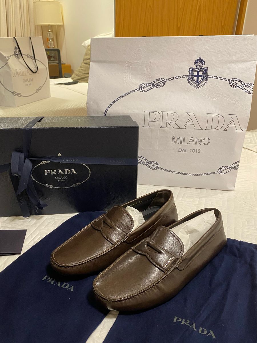 Mocassim best sale prada masculino