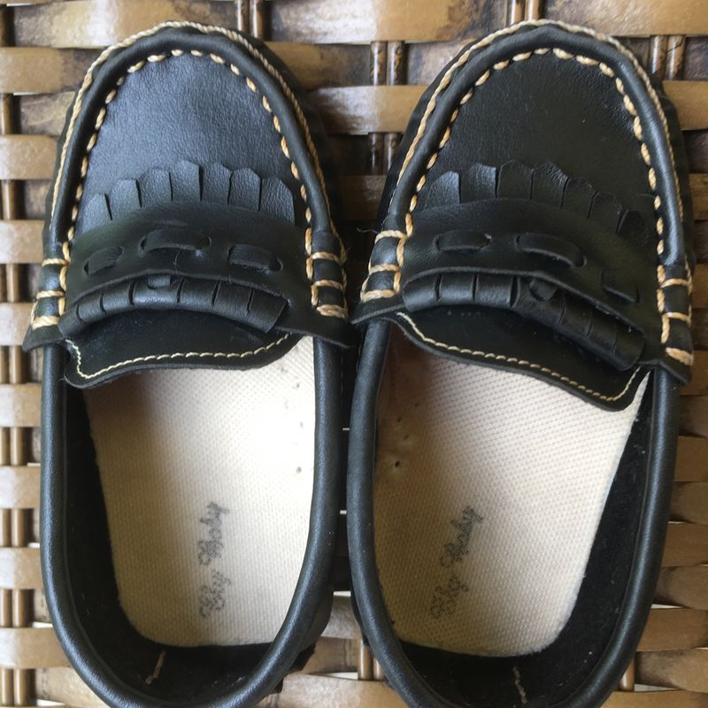 Mocassim best sale preto bebe