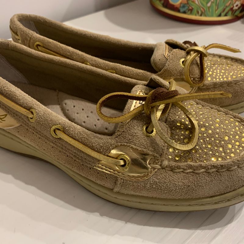Mocassim Sapatilha Sperry Top Sider com Pedras Sapato Feminino Sperry Usado 60238581 enjoei