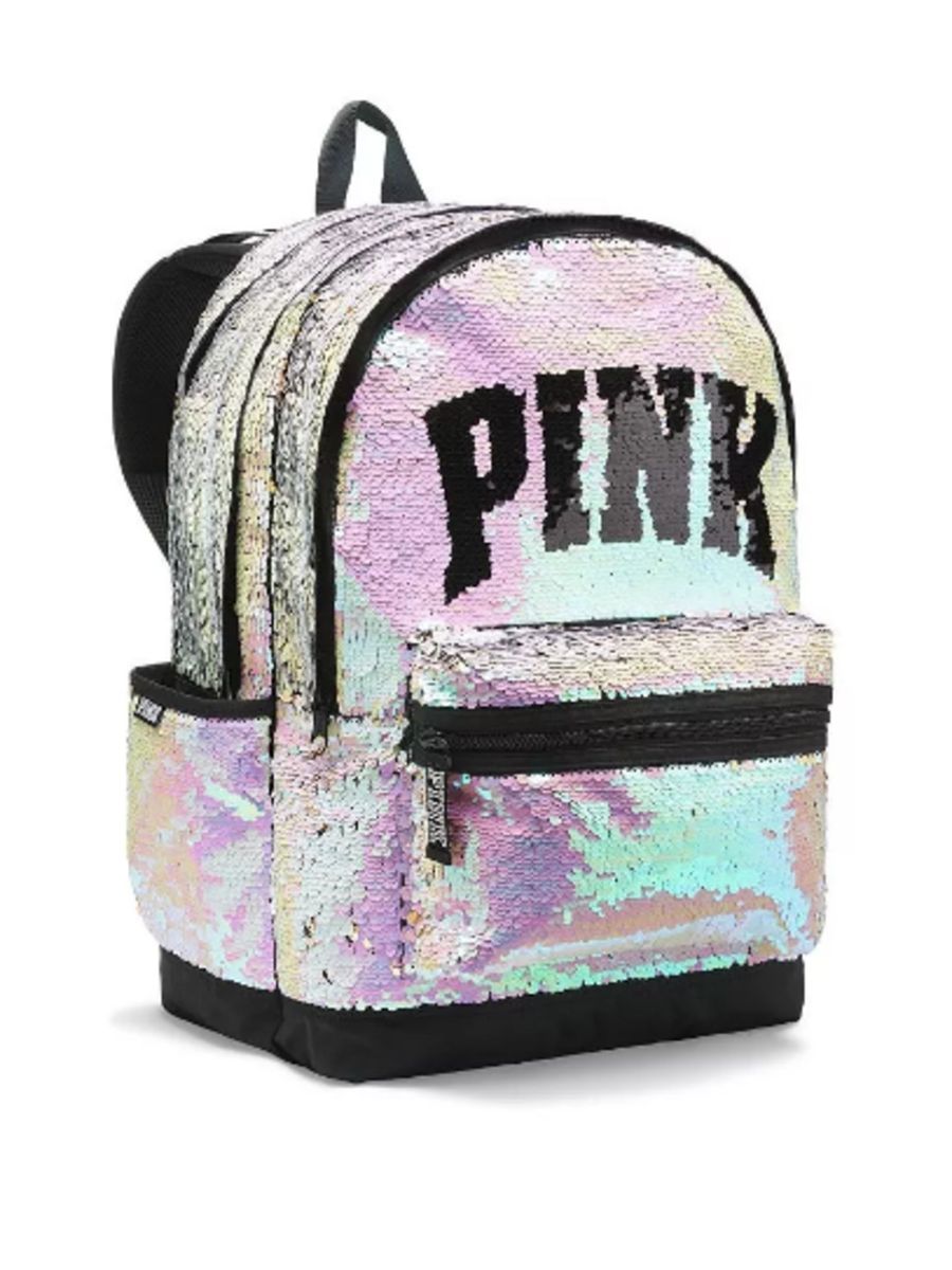 Mochila Backpack Victoria's Secret Sequin Lançamento Mochila Feminina