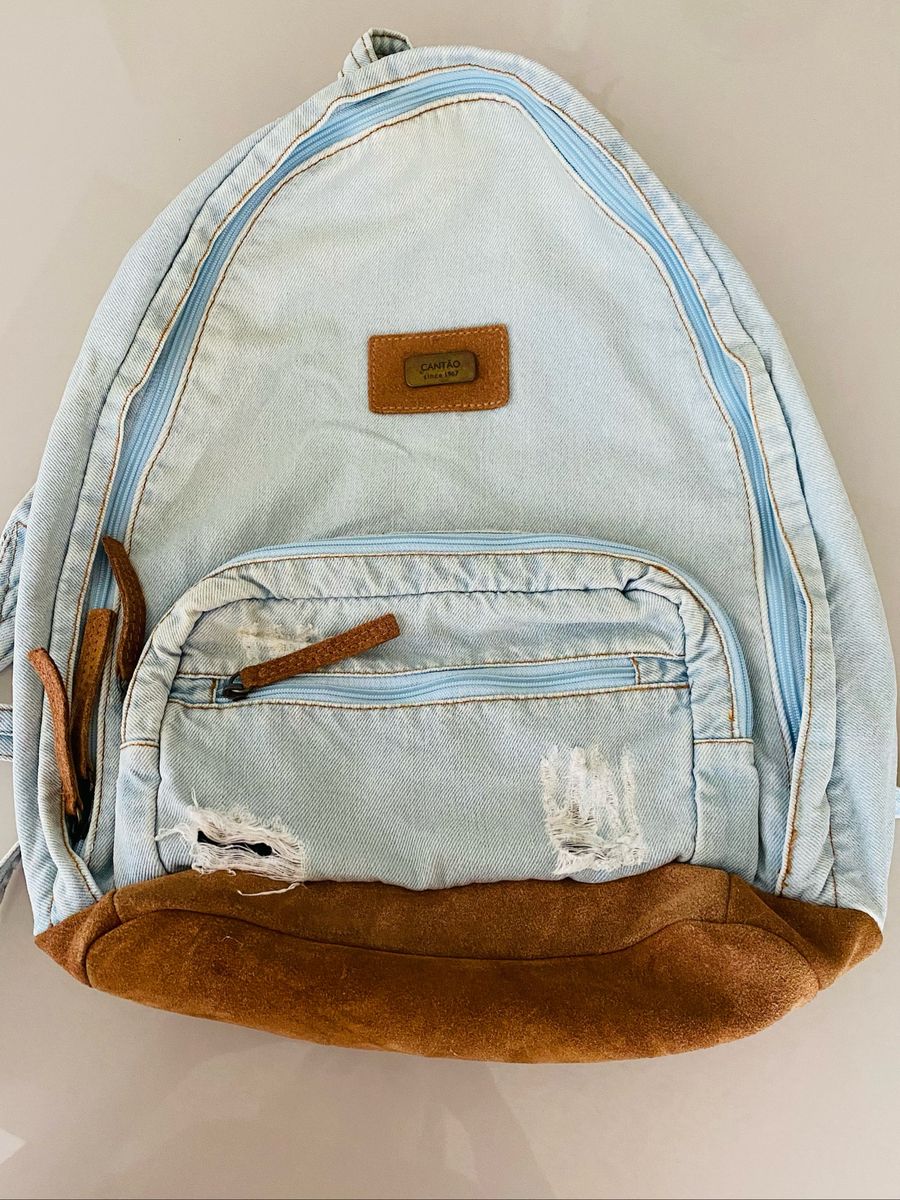 Mochila store jeans cantao