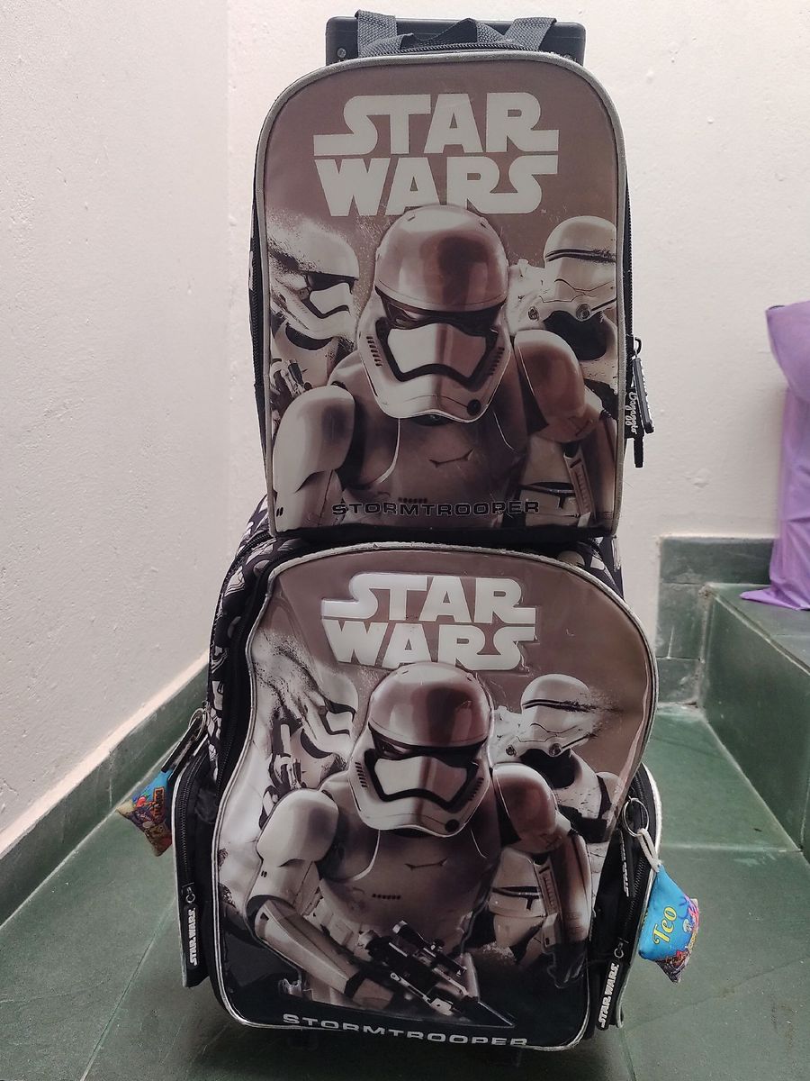 Mochila com Rodinha e Lancheira Star Wars | Item Infantil Usado ...