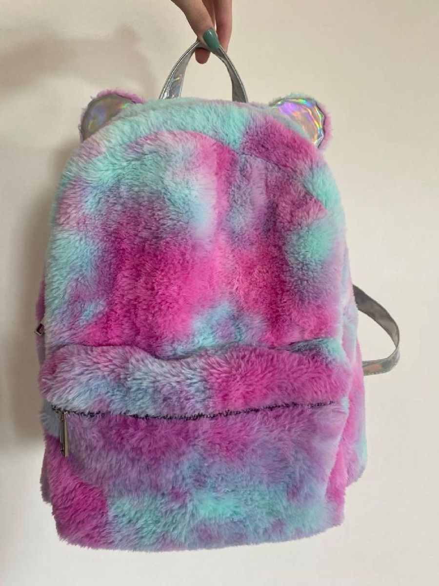 Mochila Veludo Gatinho  Mochila Feminina Renner Usado 92698509