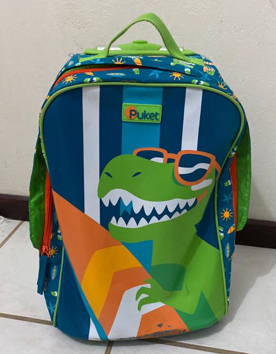 Mochila De Rodinhas Puket Dino Item Infantil Puket Usado Enjoei