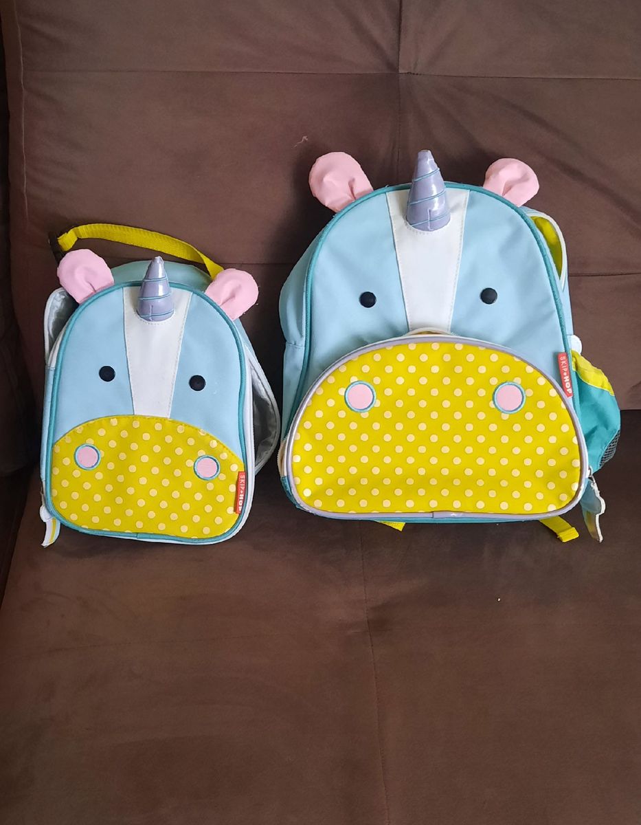 Mochila e Lancheira Térmica Skip Hop Unicórnio Mochila Feminina