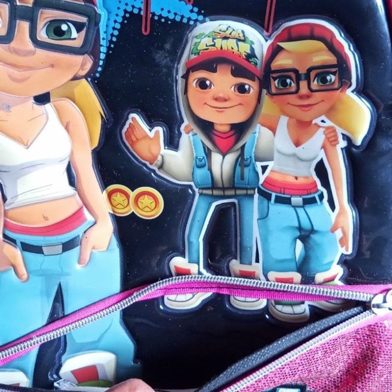 Twoheartsgirl desenhos animados crianças mini mochilas subway surfers jogo  pré-escolar crianças mochilas de volta à escola infantil - AliExpress