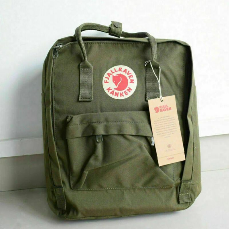Mochila Fjallraven Kanken Verde Original Fjallraven Kanken Nunca Usado 101859286 enjoei