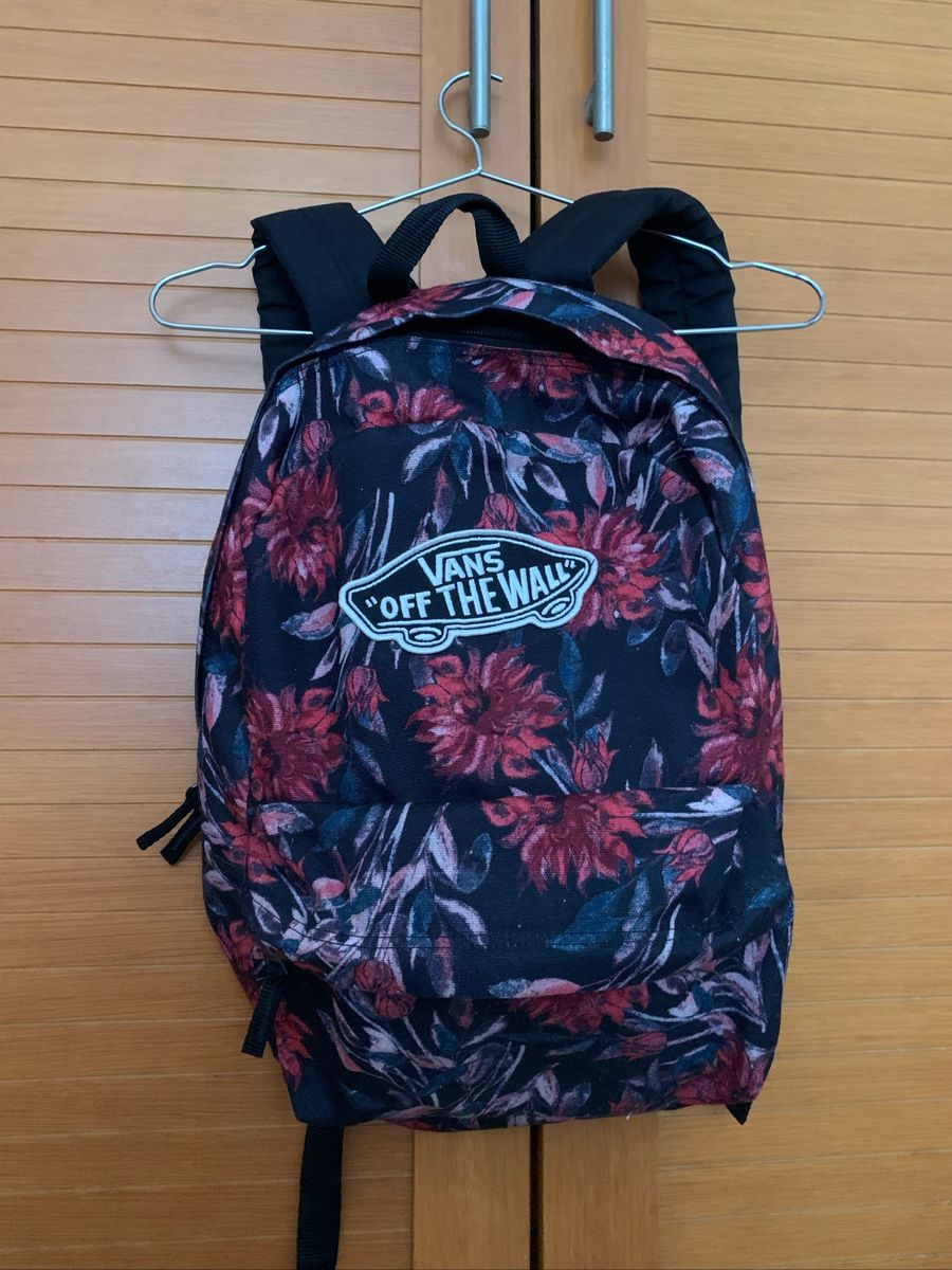 mochila floral vans