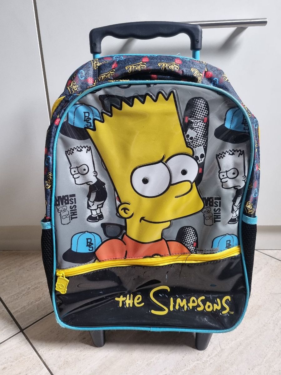 Mochila e Estojo Bart Simpsons Item Infantil Mochila Infantil