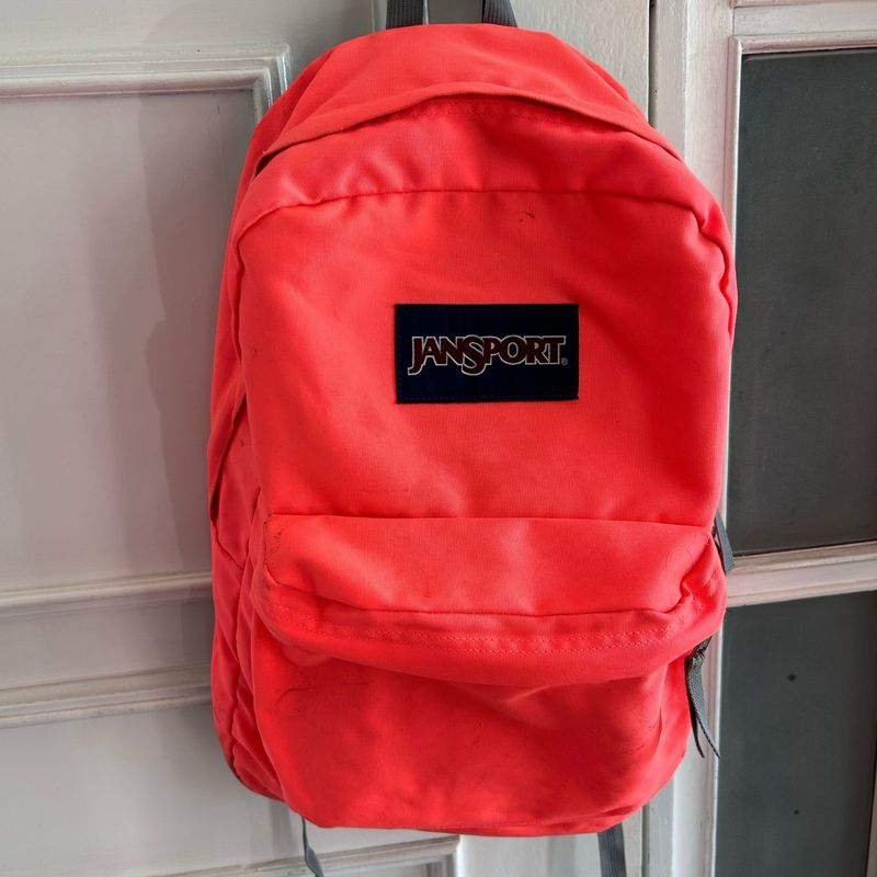 Mochila Jansport Rosa Neon Jansport Usado 103673191 enjoei