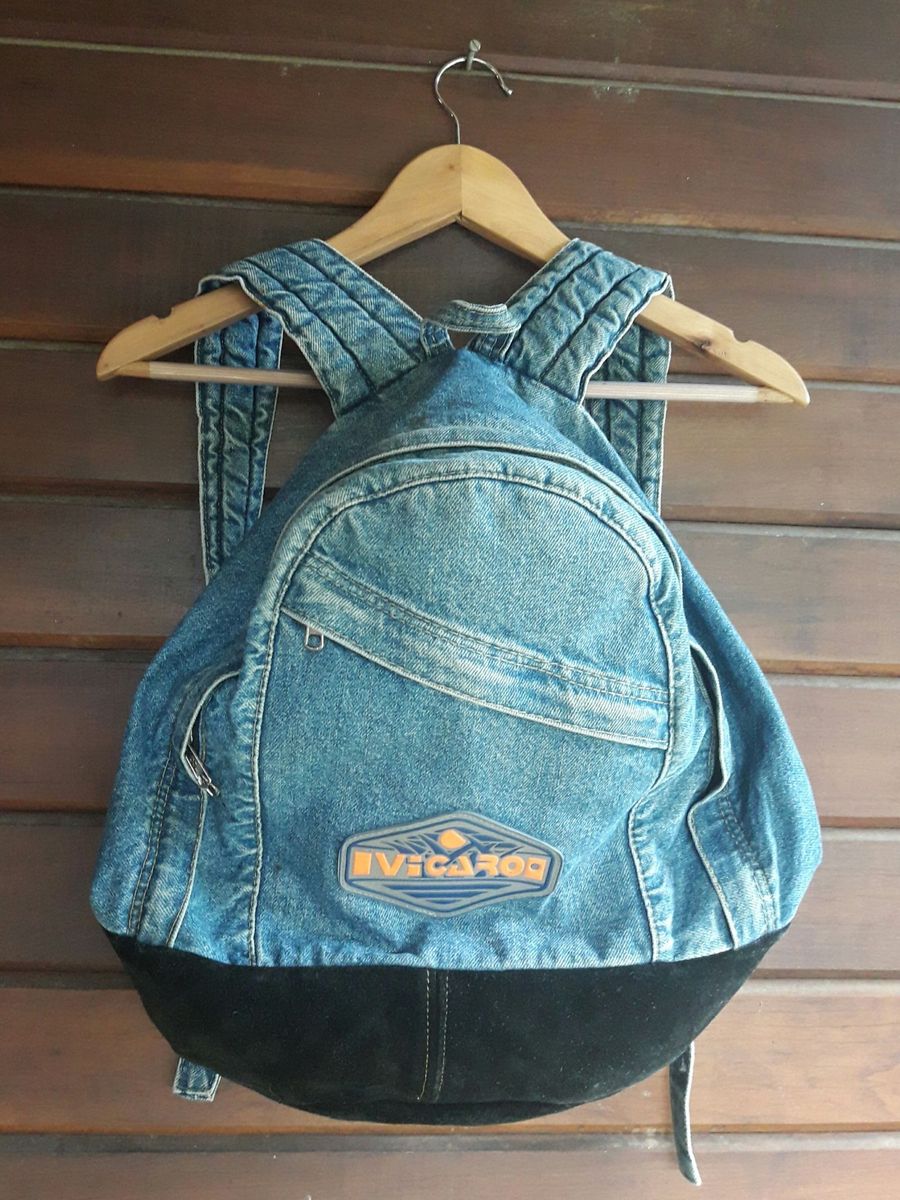 mochila jeans anos 80