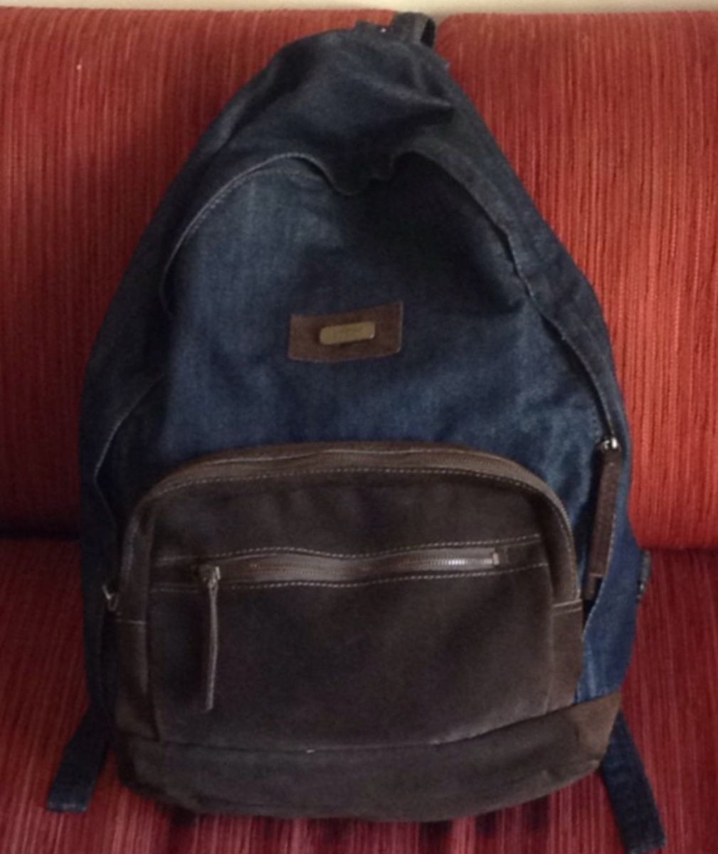 mochila jeans antiga