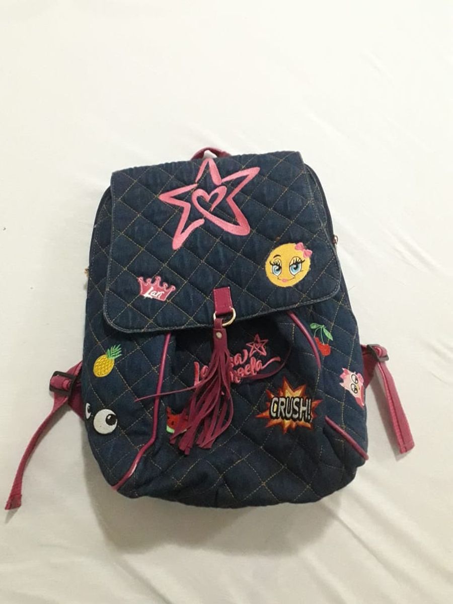 Mochila larissa manoela store jeans