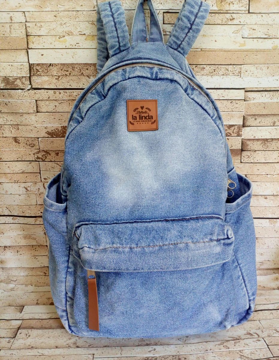 mochila de jeans