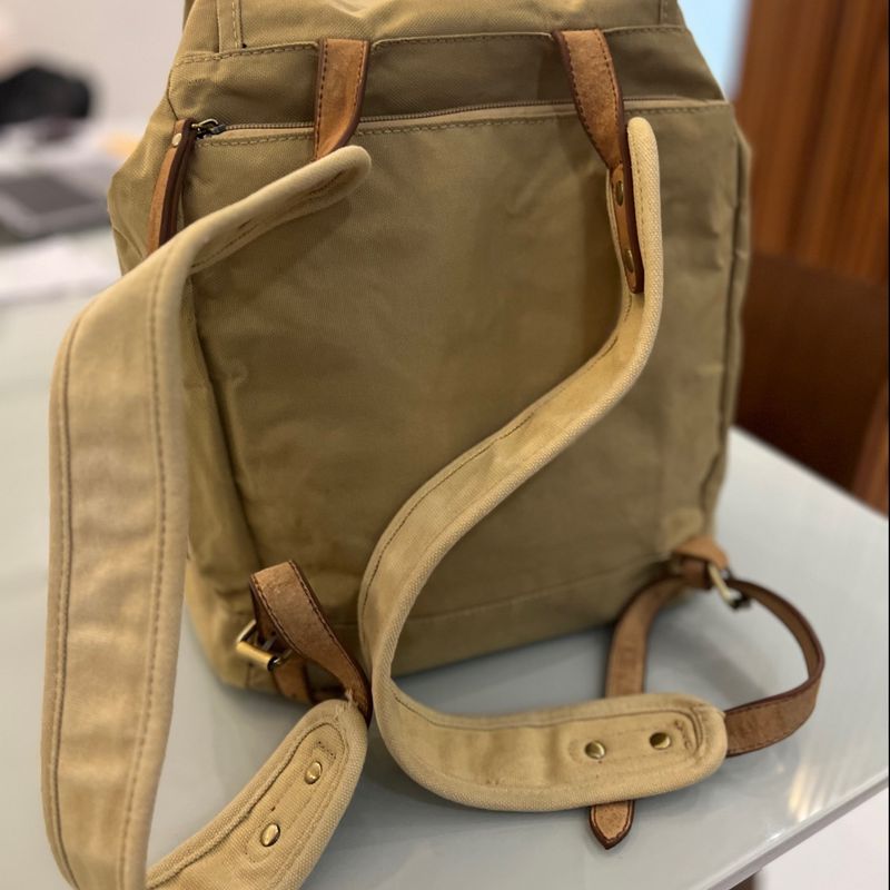 Mochila Lona Bege Msk Mochila Feminina Msk Usado 105759711 enjoei
