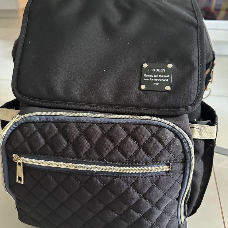 Mochila Maternal Lequeen Mochilas Mochila Maternidade Com Bolso