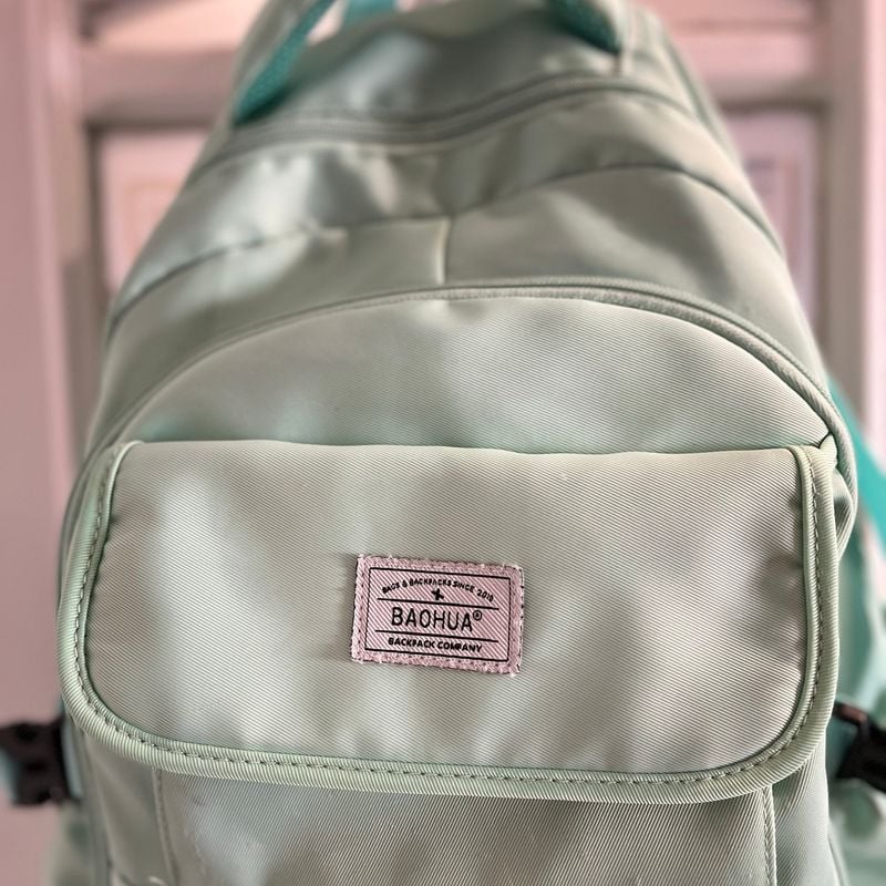 Mochila para Notebook até 15 Polegadas, Poliéster, Verde Água, Baohua  Mochila Feminina Baohua Usado 97624541 enjoei