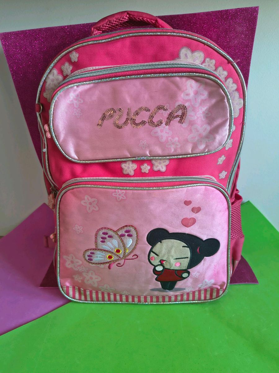 Mochila Pucca Grande Anos 2000 | Item Infantil Pucca Nunca Usado ...