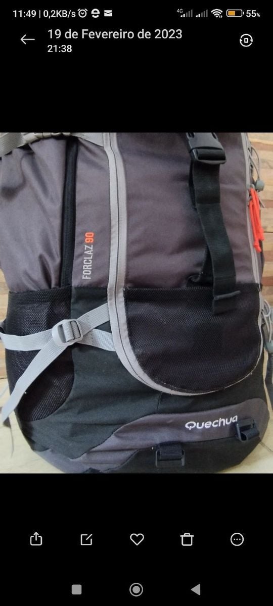 Mochila Quechua Forclaz 90 Litros Forclaz Quechua Usado 88128039 enjoei